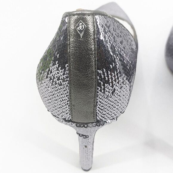 Sam Edelman Hazel Shoes Pumps Size 10 Pointy Toe Metallic Sequin Party Glam Chic - Picture 10 of 11